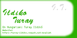 ildiko turay business card